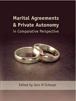 cover image of Marital Agreements and Private Autonomy in Comparative Perspective